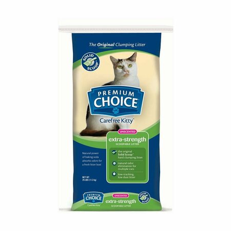 PREMIUM CHOICE American Colloid Company Carefree Kitty Unscented with Baking Soda Clumping Litter 25 Lbs 0_72302-00058_3